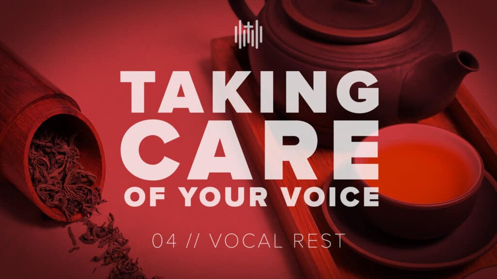 vocal health video about how important rest is for singers